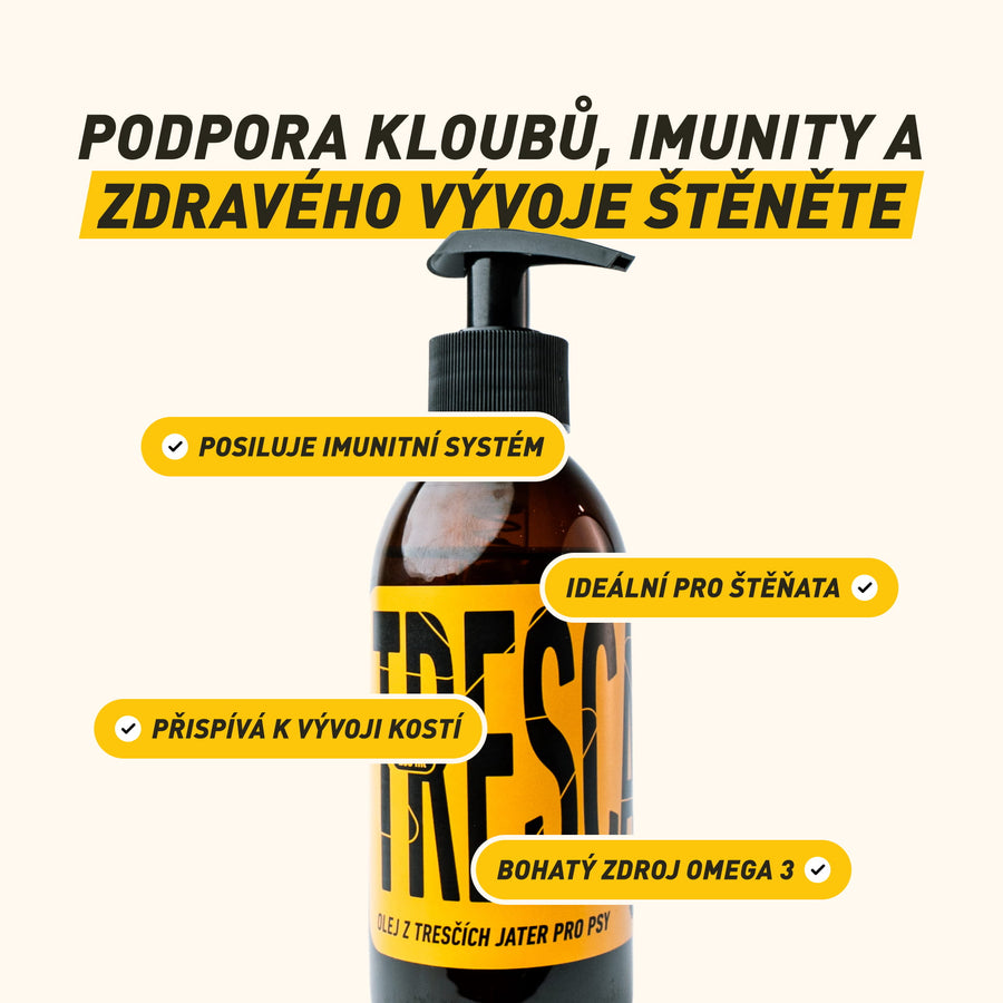 Trescak | 100% Cod Liver Oil for healthy puppy growth, sharp vision and strong joints